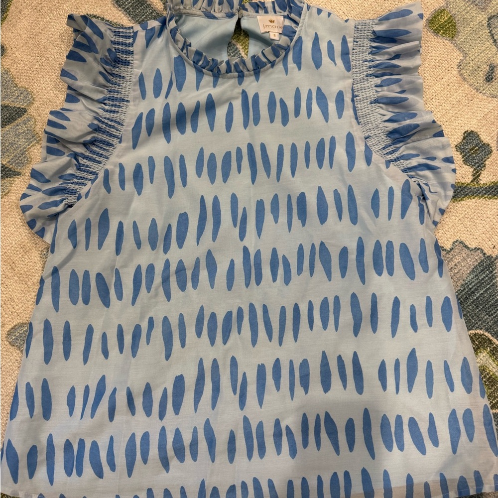 J Marie Ruffle Sleeve Top - Picture 2 of 2
